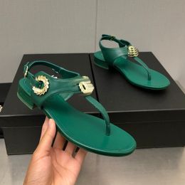 2023 Luxury Fashion Leisure High Quality Channel Summer Men's Female Slipper Multi -Color Platform wedge Sandals mmv