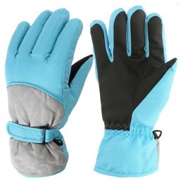 Children's gloves ski riding gloves winter windproof waterproof non-slip warm gloves Multi-coloured optional 4YM70