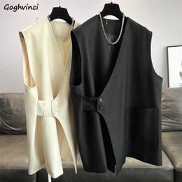 Women's Tanks Camis Vests Women L-4XL Spring Coats Temperament Casual Chic Loose Chic Fashion Official Females Elegant Minimalist All-match Ulzzang P230322