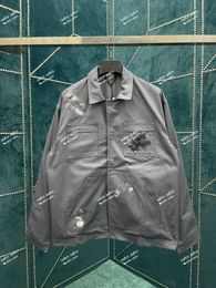 23SS 남자 디자이너 재킷 패션 스포츠 스포츠 방풍 캐주얼 재킷 크기 S-XL 고품질 멀티 포켓 탑 가을 겨울 폭격기 재킷