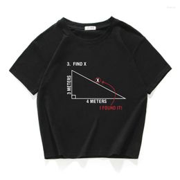 Women's T Shirts Find X Math Funny Letter Women Crops Top Cotton Casual Short T-shirt Camisetas Verano Mujer Clothes Harajuku 2023