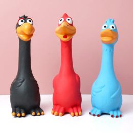 Yelling Chicken Stuffed Toys Screaming Chicken Monster For Dogs Rubber Latex Dog Accessories Sex Supplies Pet Products Home