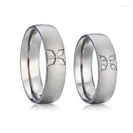 Cluster Rings Unique Matte Alliances Silver Color Wedding Couple Men Luxury Fashion Jewellery Ladies Love Ring Women