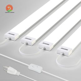 4ft direct drive led tube lights, 36W Surface Mounted LED Batten Double row Tubes Lights 4 Foot T20 Fixture Purificati LED tri-proof Light Tube Cool white Linkable