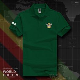 Men's Polos Zimbabwe Polo Shirts Men Short Sleeve White Brands Printed For Country 2023 Cotton Nation Team Flag ZWE YeZimbabwe Zimbabwean 20