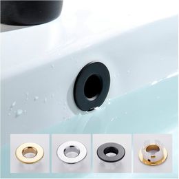 Drains Overflow Cover Black Silver Gold Vintage Bronze Brass Bathroom Basin Faucet Sink With Six-foot Ring Insert Replacement