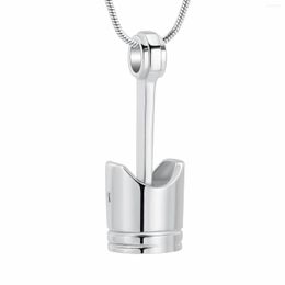 Pendant Necklaces Auto Part Cremation Urn Necklace For Ashes Men Motor Piston Holder Keepsake Memorial Jewelry Gift