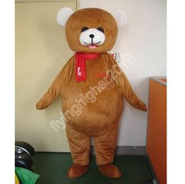 New Adult Lovely Bear Mascot Costume customize Cartoon Anime theme character Adult Size Christmas Birthday Costumes