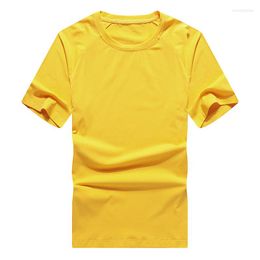 Men's T Shirts Breathable Couple T-shirt For Summer Pure Colour Round Neck Milk Silk Comfortable Sports Running Leisure Home Short Sleeve