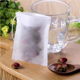 Fashion Hot Coffee & Tea Tools Empty Teabags Tea Bags String Heal Seal Filter Paper Teabag 5.5 x 7CM for Herb Loose Tea dh871