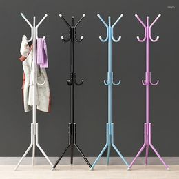 Hangers Household Wrought Iron Multifunctional Coat RRack Color Fashion Hanger Creative Clothes Rack Floor Bedroom Home Simple