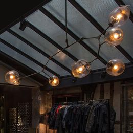 Chandeliers Vintage Hanging For Living Dining Room Shop Modern Chandelier E27 Black Gold Glass Suspension Luminaire