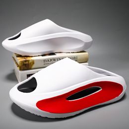 2023New Summer Sneaker Slippers for Men Thick Bottom Platform Slides Soft EVA Sports Sandals One-word Trailer Casual Beach