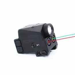 black Flashlight Tactical torch Red Green Double Laser Sight LED Flashlight Combo USB Rechargeable Light for 20mm R