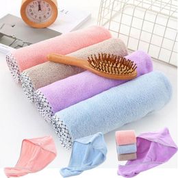 Towel Fashion Microfibre Hair Drying Wrap Magic Turban Head Hat Bun Cap Shower Dry Microfiber Soft Spa Bath