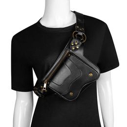 Waist Bags New Bag Women Steampunk Locomotive Men s Chest Outdoor Leisure Mobile Phone Waist 230323