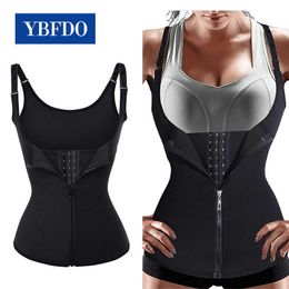 Camisoles Tanks YBFDO Waist Trainer Corset for Women Weight Loss Tummy Control Undershirt Sport Workout Tank Tops Body Shaper Compress V Z0322