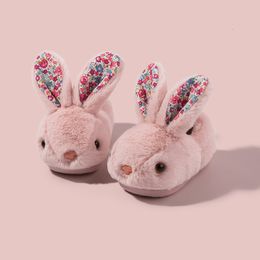 Slippers Winter Adorable Infant Slippers Toddler Baby Boy Girl Non-slip Shoes Cute Rabbit Anti-slip Warm Shoes Baby Cotton Slippers 230323