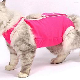Cat Costumes 2 Colours Reliable Sterilisation Recovery Kitten Outfit Fabric Jumpsuit Breathable For Daily Wear