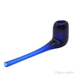 Smoking Pipes Blue Gradual Appearance Glass Pipe Easy to Clean Glass Pipe