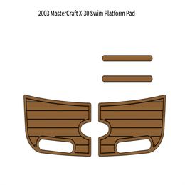 2003 MasterCraft X-30 Swim Platform Pad Boat EVA Faux Foam Teak Deck Floor Mat Self Backing Ahesive SeaDek Gatorstep Style Floor