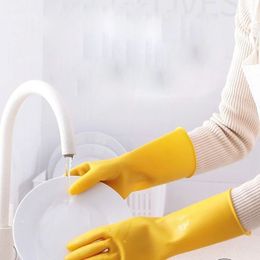 Cleaning Gloves Dish Washing Glove Rubber Housework Mittens Latex Mitten Long Kitchen Wash The Dishes Mitts Laundry gloves 50pcs