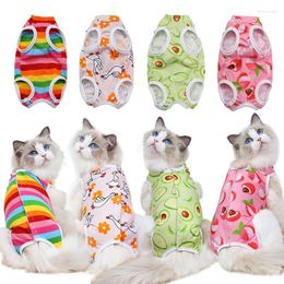 Cat Costumes Pet Cats After Recovery From Anti-lick Sterilisation Clothes Vest Cat's Suit Breathable Dog Care