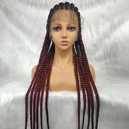 Popular Full Lace Braids Wigs230323