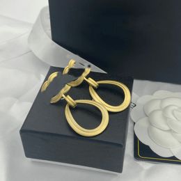 Luxury Fashion Stud Geometric Figure Earrings Letter Designer Earring Pendant Jewellery Women For Women Gifts S925 Silver Needle High Quality 2024