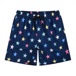 Men's Shorts Men Volley Swim Trunks Mens Summer Peach Skin Waterproof Lace Up Pocket Spring Holiday Beach Board