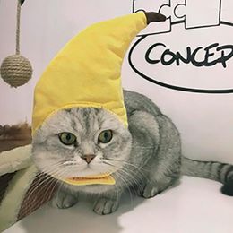 Cat Costumes Funny Creative Pet Dog Cap Costume Banana Hat Years Party Christmas Cosplay Props Po Hats