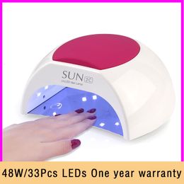 Nail Dryers 48W/80W SUN LED nail lamp UV LED Lamp Nail Dryer 33 PCS LEDs Nail Lamp For Curing UV Gel Nail Polish With Sensor LCD Display 230323