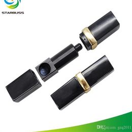 Smoking Pipes Port Infrared Black Gold Metal Pipe Convenient Pipe Individual Small Pipe