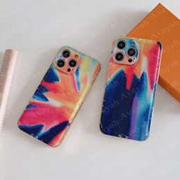 Designer Fashion Print Phone Case for IPhone 14 14pro 13 13pro 12 Pro Max 11 Leather Back Trendy Shell Cases IPhone14 14plus Colorful Shockproof Electroplated Cover