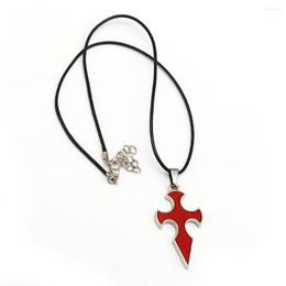 Pendant Necklaces Anime Sword Art Online Necklace Knight Of Blood Red Cross Alloy Cosplay Accessories Men Women Jewellery