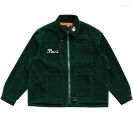 Mens Jackets Luxury 2023 Men Suede Knowledge CPFM.XYZ Embroidered Varsity Coats / Down Cotton Warm Winter Thicken 143