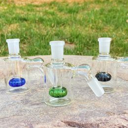 Colorful Glass Ash Catcher 14mm 45&90 Degree 3 Inch Hookah Glass Bong Water Catchers Thick Pyrex Clear Bubbler Ashcatcher