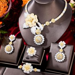 Necklace Earrings Set SisCathy Morocco Eritrea Jewelery For Party Bride Wedding Women Accessories Necklac Bracelet Valentine's Day Gifts