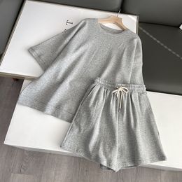 Women's Jumpsuits Rompers Summer Loose Korean Version of Sports Style Leisure Suit Female Comfortable Fashion Short Sleeve Tshirt Shorts 230322