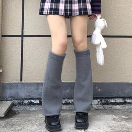Women Socks Y2k Kawaii Women's Knitted Knee High Preppy Style Ribbed Teen Girls Autumn Japan Streetwear