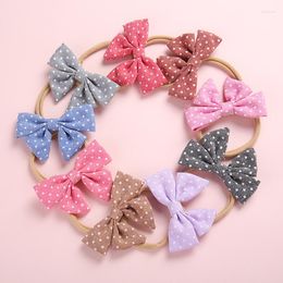 Hair Accessories Baby Girls Headband Multi Colors Dot Bow Knot Head Bandage Kids Toddlers Headwear Band Infant