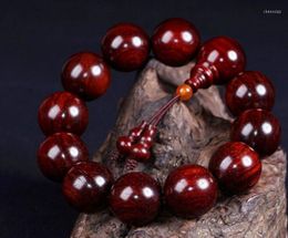 Bangle Lobular Red Sandalwood 2.0mm Buddha Beads Rosewood Playing Men And Women Transshipment Bracelet