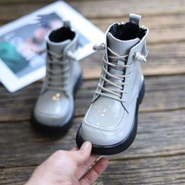 Boots Rubber For Children Boys Tide Autumn Winter Warm Cotton Ankle Kindergarten Girls Kids Double Zip