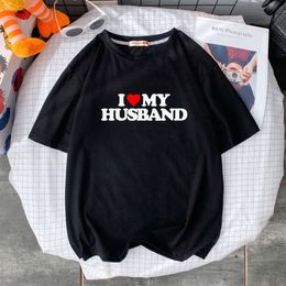 Womens TShirt I Love My Boyfriend Customized Tops Shirts Cotton Men Tshirts High Quality Birthday Unisex Gift T Shirt 230322