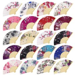Chinese Style Folding Fan Party Favor Personalized Bamboo Hand Fan