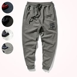 Men's Pants Embroidered Terry Sweatpants Leggings Fashion Brand Versatile Loose Elastic Waist Drawstring Sports Casual 230323