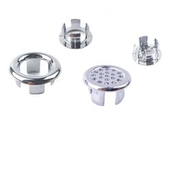 Drains Washbasin Overflow Ring Overflow Ring Hollow Bathtub Sink Hole Round Overflow Cover Kitchen Bathroom Basin Trim