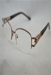 Women Optical Half Glasses Frame Metal Brand Men039s Eye Glasses Lenses Computer Myopia Glasses Frame SilverGoldBrown 6PcsLo9489370