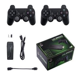 Video Game Sticks M8 Console 2.4G Double Wireless Controller Game Stick 4K 20000 games 64GB Retro games For PS1 GBA