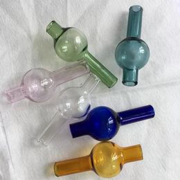 Smoke Semitransparent Solid Color Glass Carb Cap Rotation Dome For Gass Bongs Water Pipes Dab Oil Rigs Thermal P Quartz Banger Nails